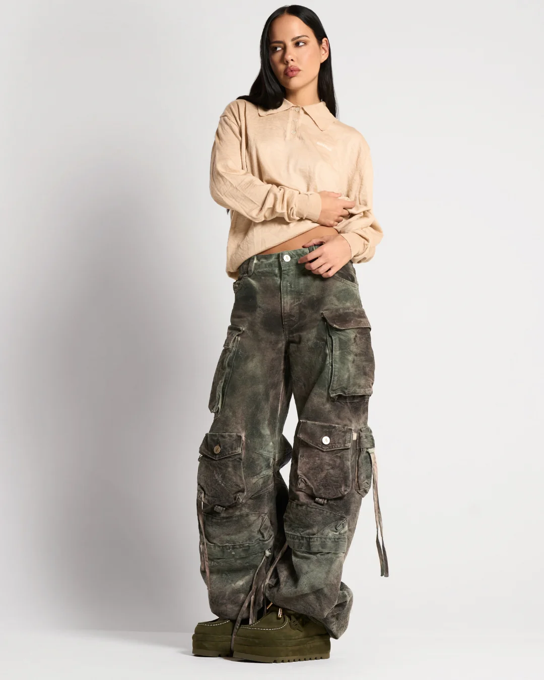 Blizzard Dark Olive Suede/Shearling - Image 6