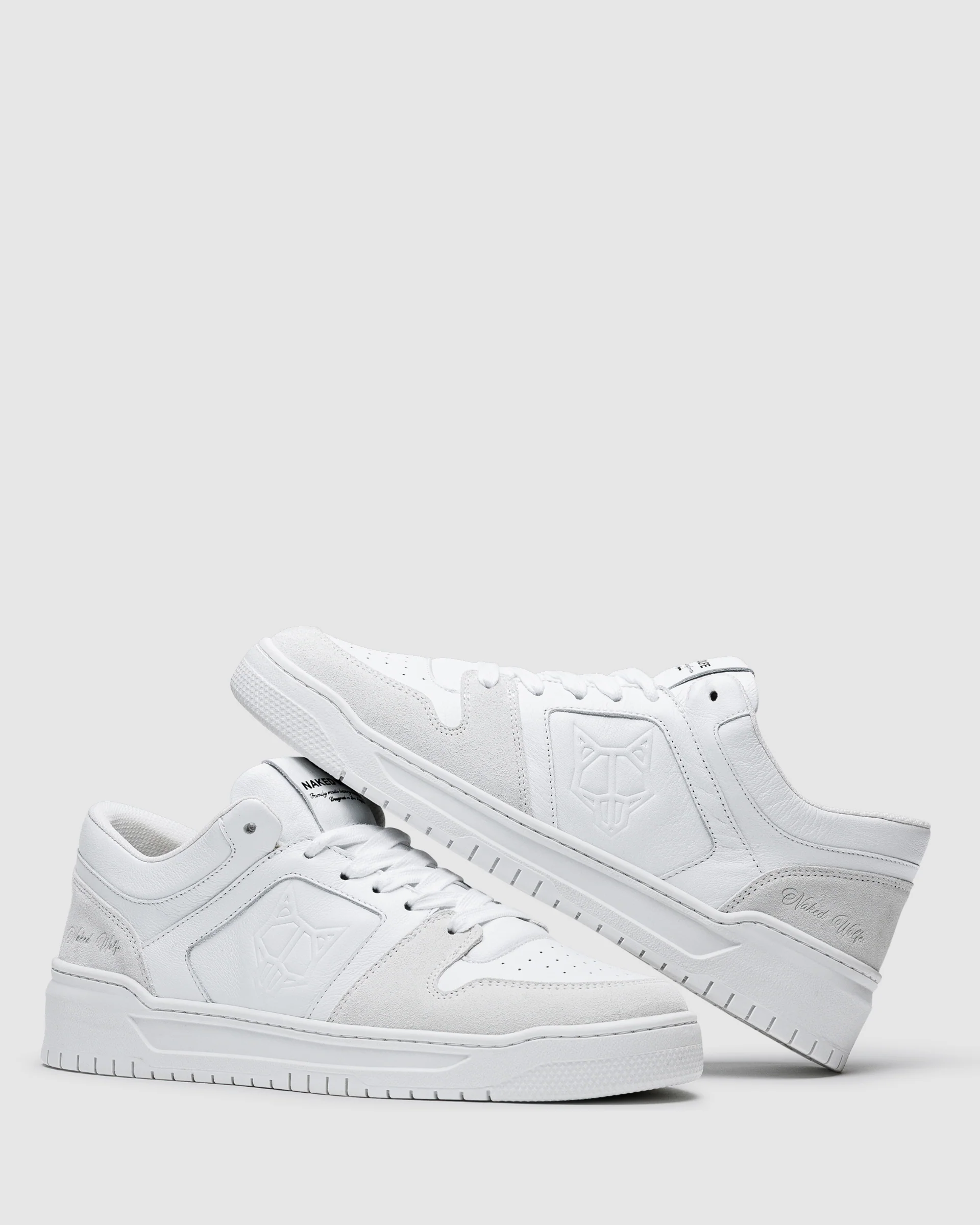 CM-01 White Suede/White Leather - Image 4