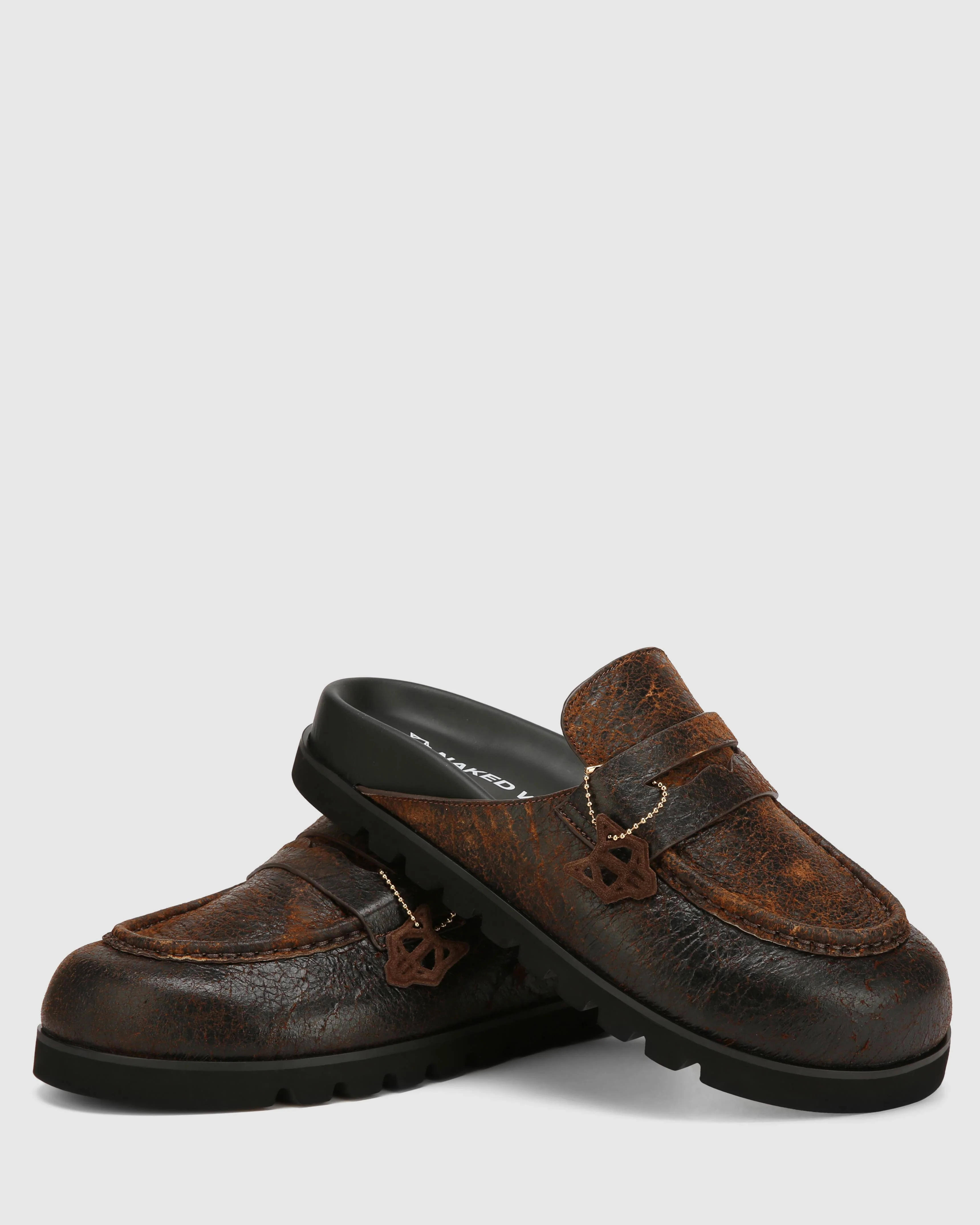 Cord Brown Distress Leather - Image 2