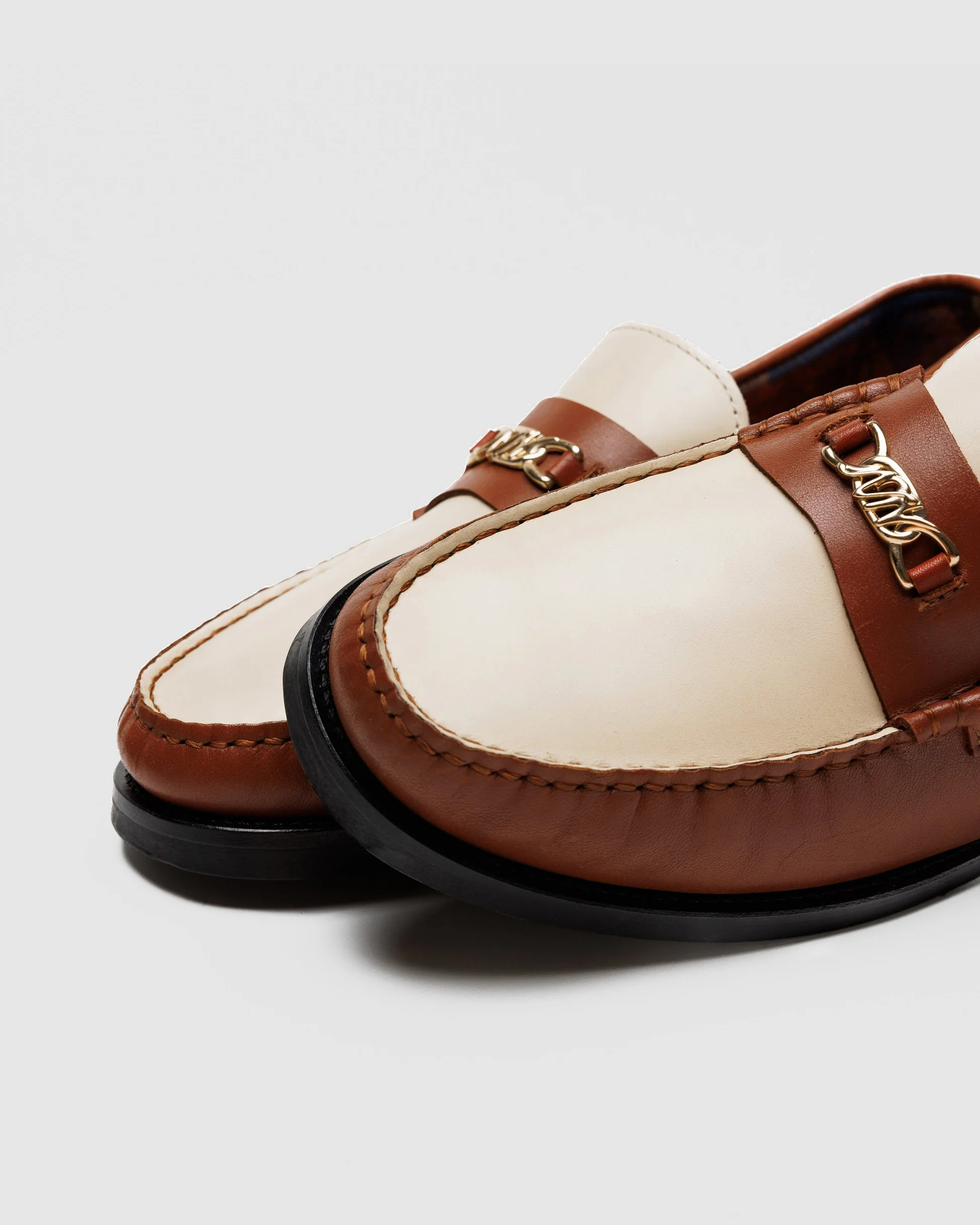 Roma Chestnut/Cream Leather - Image 4