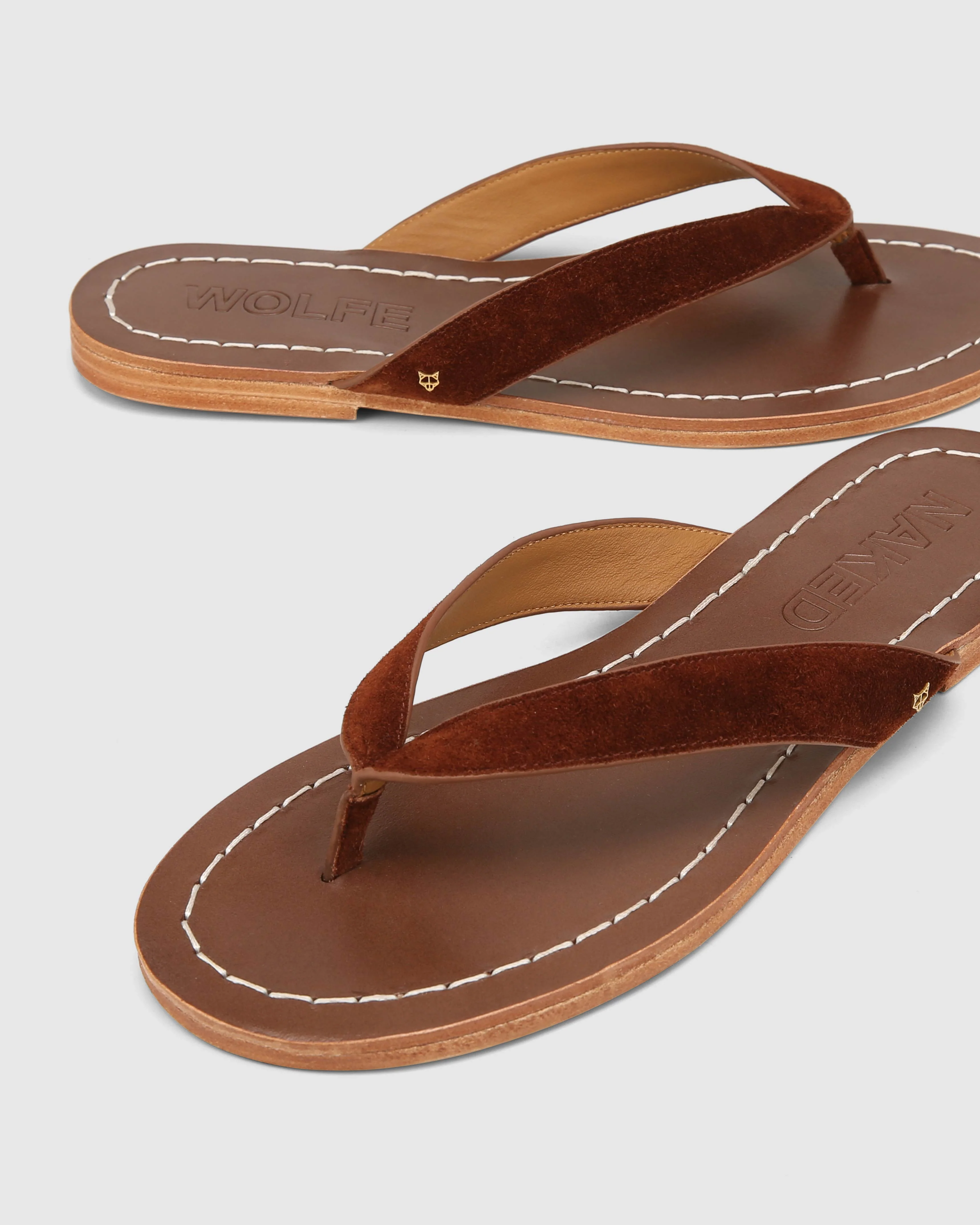 The Jaw Sandal Tan Suede - Image 3